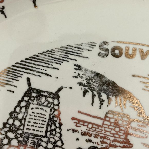 Vintage Sabin Crest O Gold North Dakota State Plate Souvenir Collector 22K Gold - Picture 12 of 15